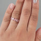 Multi Shape Pink Diamond Wedding Ring