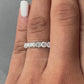 Round  Diamond  Half Eternity Band