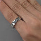 Single Diamond Solitaire Wedding Band For Men