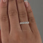 Oval Cut Half Eternity Wedding Band