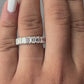 Emerald Diamond Full Eternity  Wedding Band