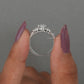 Step Cut Oval Cluster  Diamond Engagement  Ring