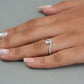 Heart Diamond  Carved Anniversary Band