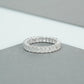 Emerald Cut Full Eternity Wedding Band