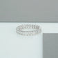 Emerald Cut Full Eternity Wedding Band