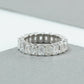 Emerald Diamond Full Eternity  Wedding Band