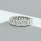 Emerald Diamond Full Eternity  Wedding Band