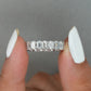 Emerald Diamond Full Eternity  Wedding Band