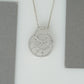 Round Cluster Diamond Circle Pendant