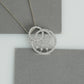 Round Cluster Diamond Circle Pendant