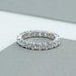Round Cut  Full Eternity Wedding  Band