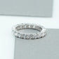 Round Cut  Full Eternity Wedding  Band