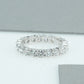Round Cut  Full Eternity Wedding  Band
