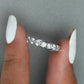 Round Cut  Full Eternity Wedding  Band