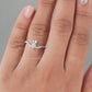 Heart Diamond  Carved Anniversary Band
