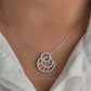 Round Cluster Diamond Circle Pendant
