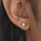 Round Cluster Diamond Stud Earrings
