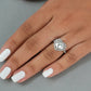 Heart Cut Lab Grown Halo Diamond Ring