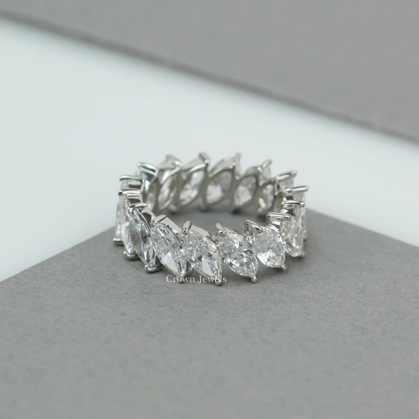 Marquise Diamond Full Eternity Wedding Band
