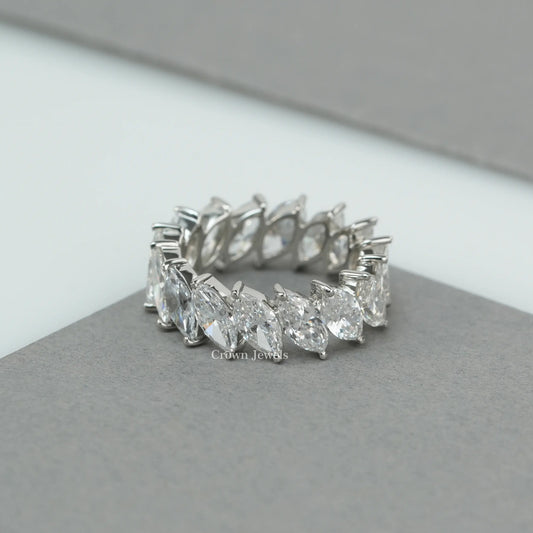 Marquise Diamond Full Eternity Wedding Band