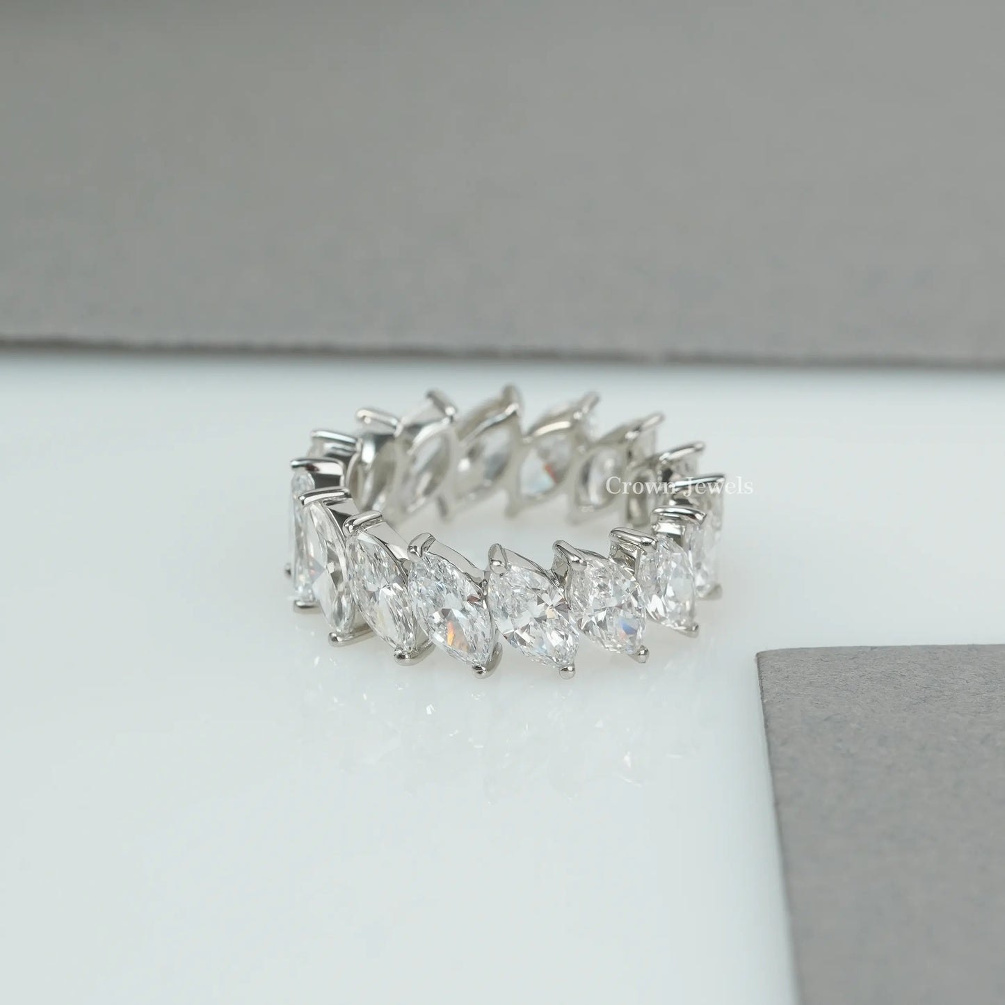 Marquise Diamond Full Eternity Wedding Band