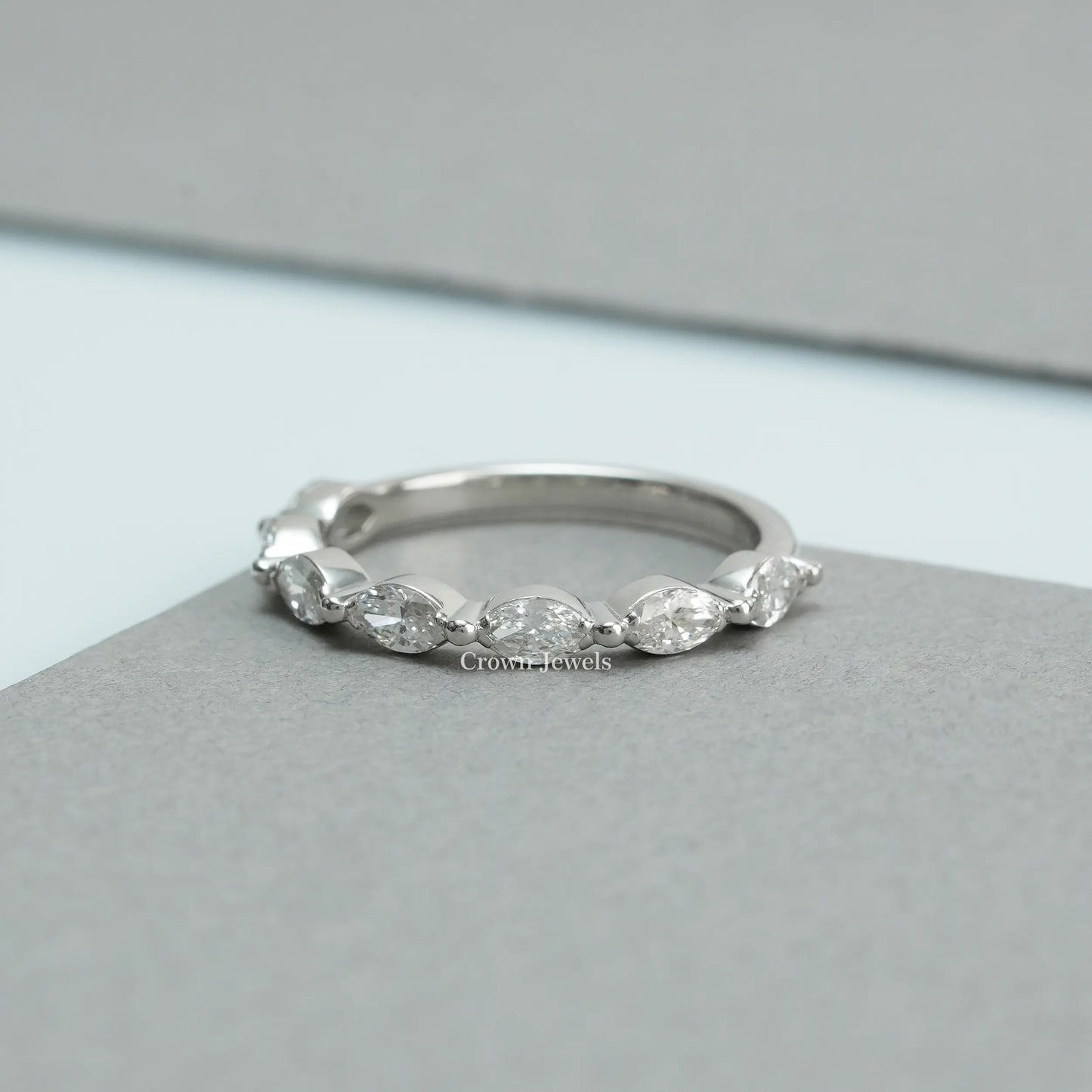 Marquise Diamond East West Setting Dainty Ring