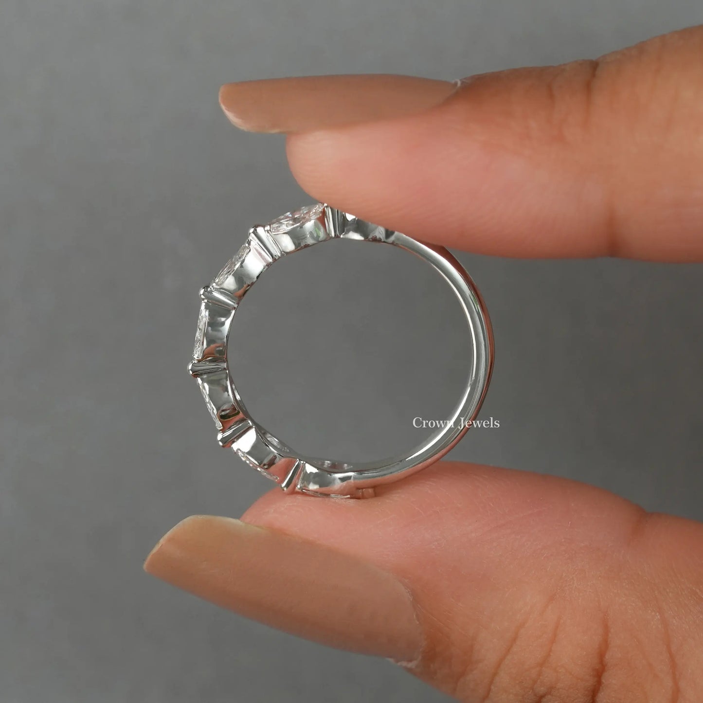 Marquise Diamond East West Setting Dainty Ring