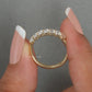 Oval Cut Half Eternity Wedding Band
