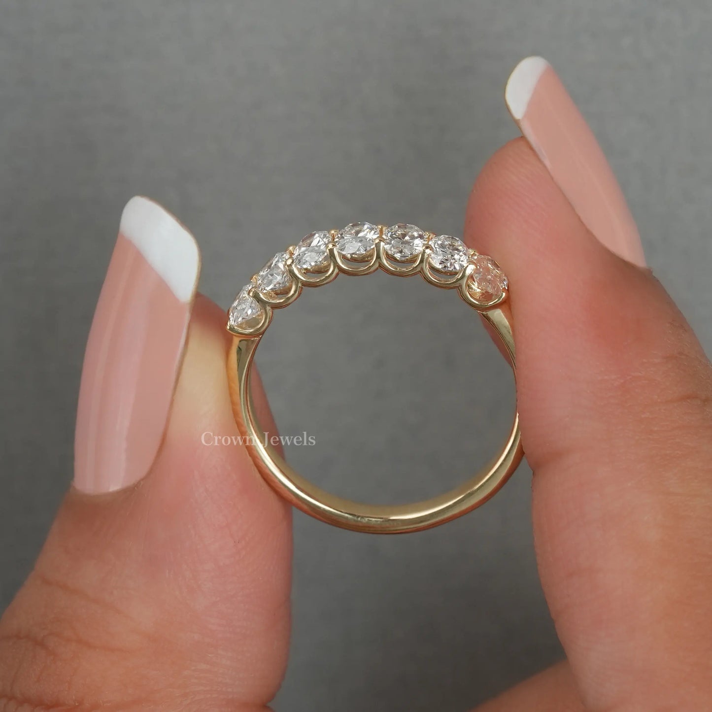 人気便利グッズ オーバルカットハーフエタニティリング – Crownjewels アクセサリー