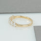 Oval Cut Half Eternity Wedding Band