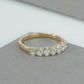 Oval Cut Half Eternity Wedding Band