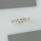 Oval Cut Half Eternity Wedding Band
