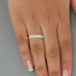 Oval Cut Half Eternity Wedding Band