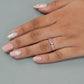 Multi Shape Pink Diamond Wedding Ring