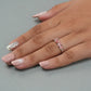 Multi Shape Pink Diamond Wedding Ring