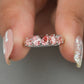 Multi Shape Pink Diamond Wedding Ring
