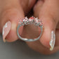 Multi Shape Pink Diamond Wedding Ring