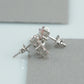 Pink Round Cut Flower Shape Earrings