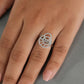 Round Cut Lab Grown Diamond Double Circle Ring