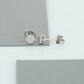 Round Cluster Diamond Stud Earrings