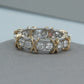 Antique Cross Round Diamond Wedding Band