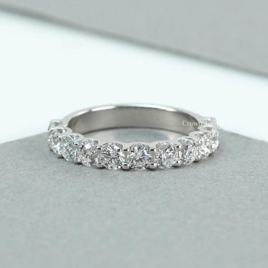 Round  Diamond  Half Eternity Band