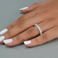 Round  Diamond  Half Eternity Band