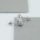 Round Cut Halo Diamond  Stud Earrings