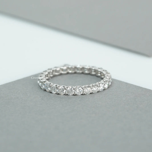 Round Diamond Eternity Wedding Band