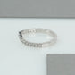 Round Diamond  Curved Wedding Band