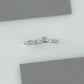 Round Diamond  Curved Wedding Band