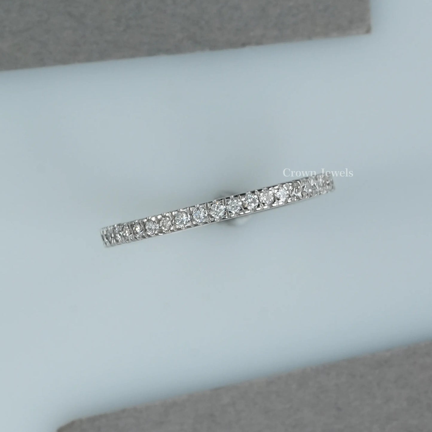 Round  Diamond  Eternity  Wedding Band