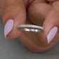 Round  Diamond  Eternity  Wedding Band