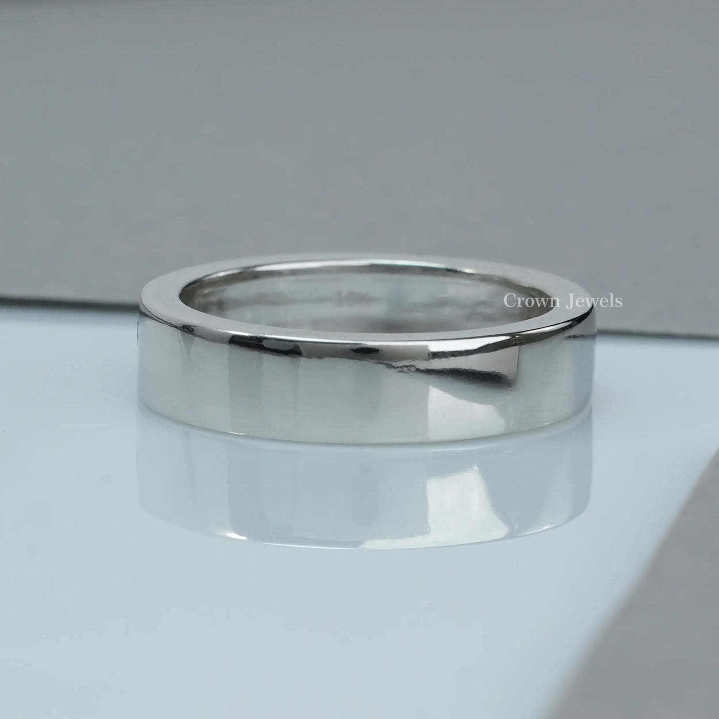 Single Diamond Solitaire Wedding Band For Men